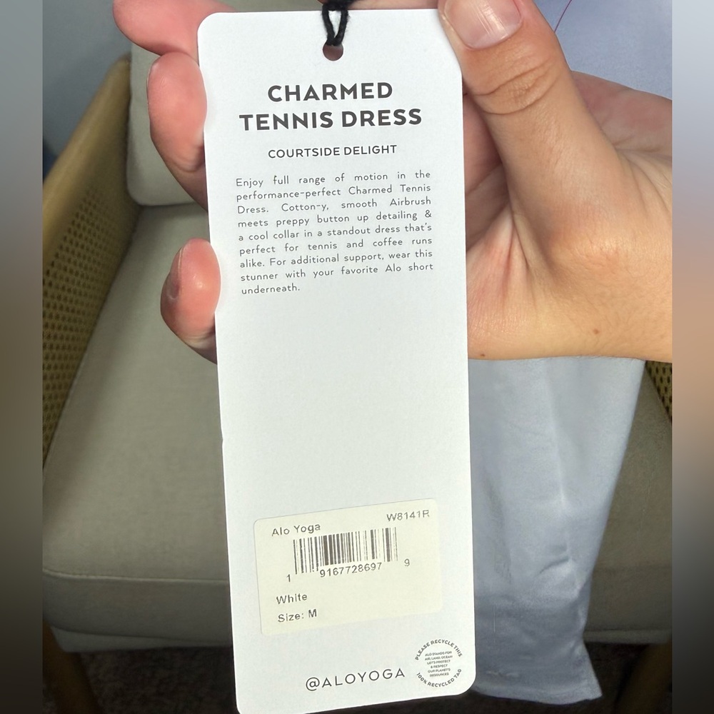 NWT Alo Yoga Charmed Tennis Dress Size medium - Picture 8 of 10
